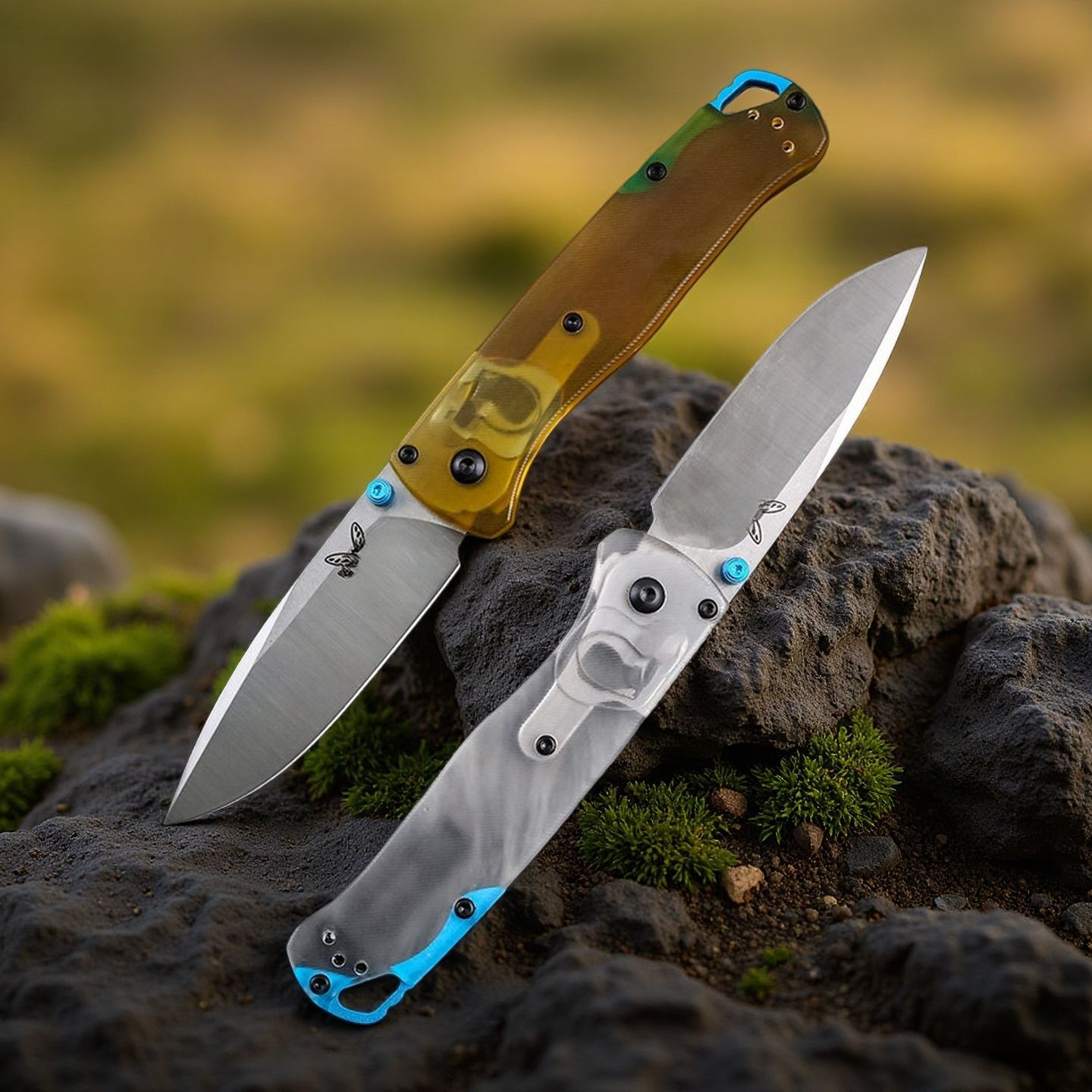 BM 535 PEI Handle Camping Folding Outdoor Knife D2 Blade Survival Hiking Portable Self-defense Hunting Multitools Hand Knives
