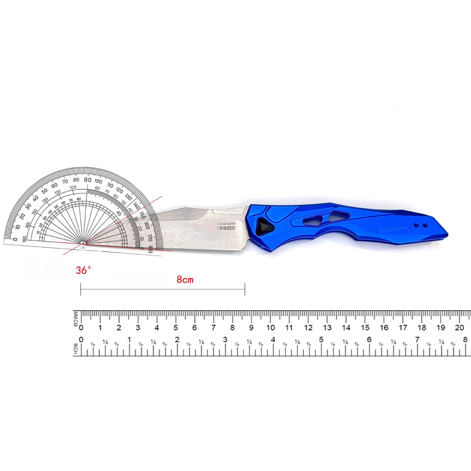 KS7650 Portable Multifunctional Pocket Folding Knife, EDC Outdoor Camping Knife with Aluminium Handle, CPM154 Blade