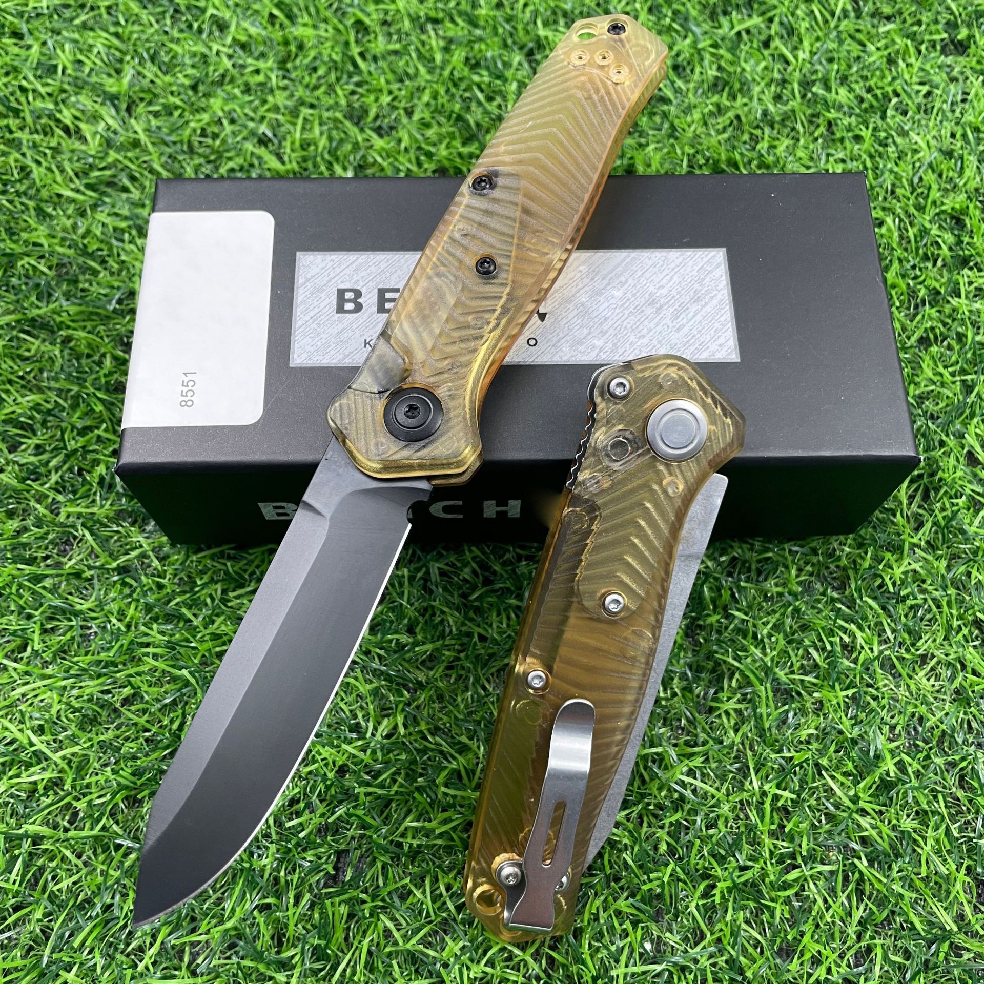 NEW BM8551 Folding Knife EDC Camping Survival Tools S90V Blade PEI Handle Outdoor EDC Hunting Knives