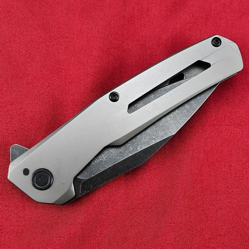 KS 1404 Folding Knife D2 Steel Blade 420 Steel Handle Essential for Camping and Picnics - Perfect for Grilling and Meat Cutting