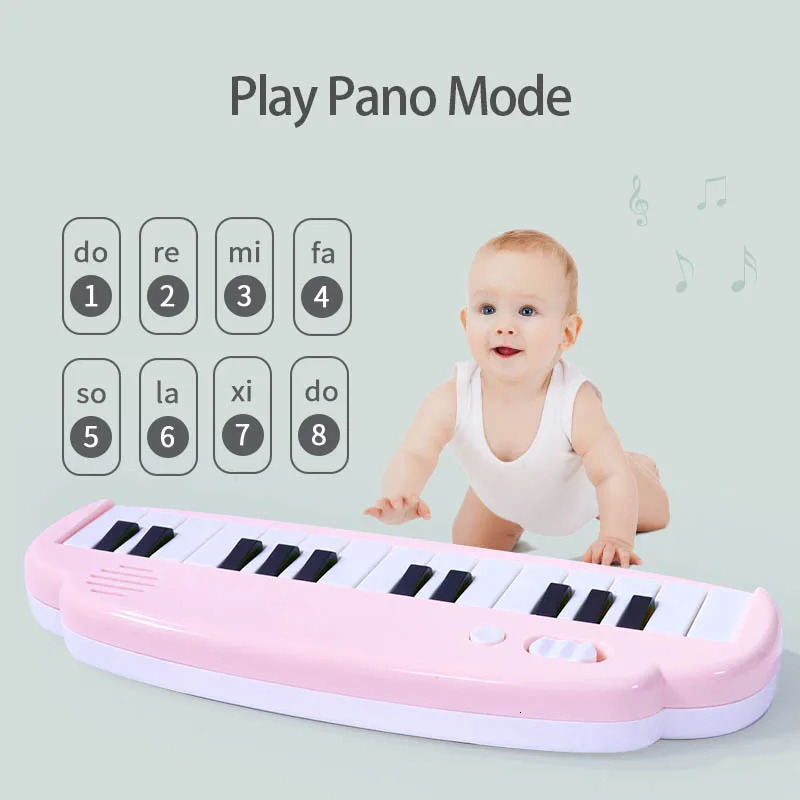 25-Key Mini Pocket Piano Toy Soft-Sound PP Material 3A BatteryNot Included Blue/Pink Educational Musical Instrument Gifts 260427 - view 3