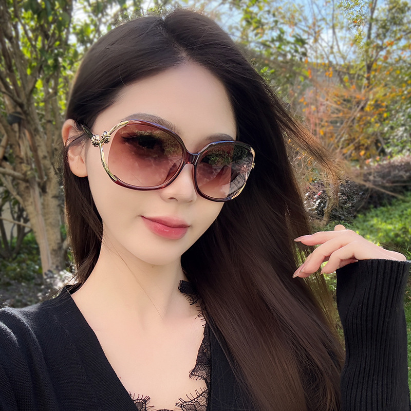 Luxury Brand Designer Fashion Accessories European And American Classic Sunglasses For Women Ins Street Style 2026 New Premium Metal Retro Sun Glasses