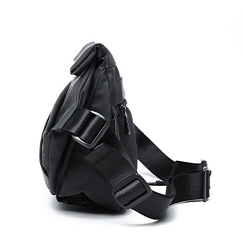 MATE ELAN Premium Black Waterproof Cross Body Bag Personality Fashion Men Novel Messenger Minimalist Sling Shoulder