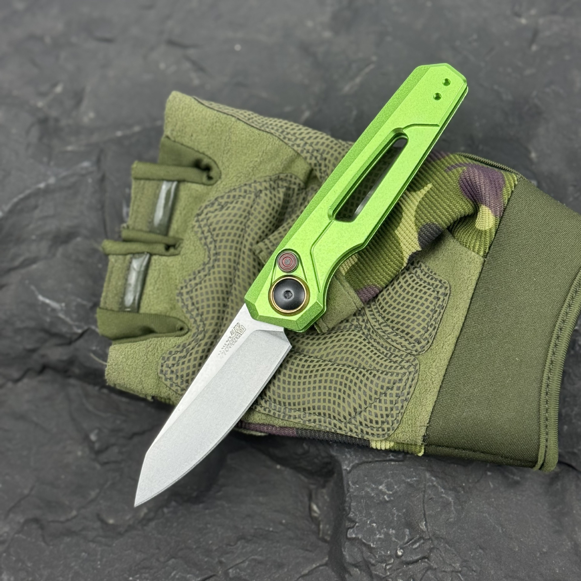 KS 7550 Launch 11 Multifunctional Carving Knife 2.75 "CPM-154 Steel Blade Outdoor Hunting Knife for Camping and Wilderness