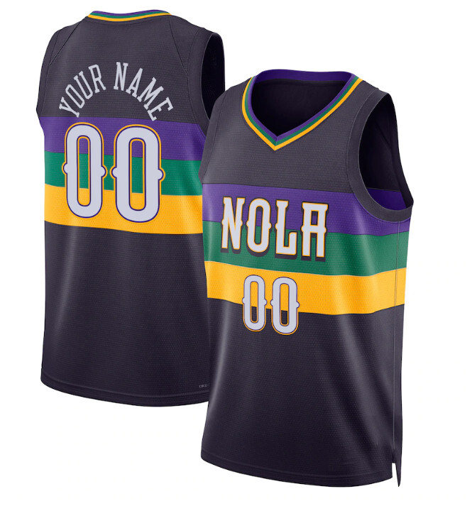 NOP Pelican Basketball Jerseys Zion Williamson Jeremiah Fears Poole Herbert Jones Dejounte Murrayy Trey Murphy Derik Queen Yves Missi Kevon Looney Cit