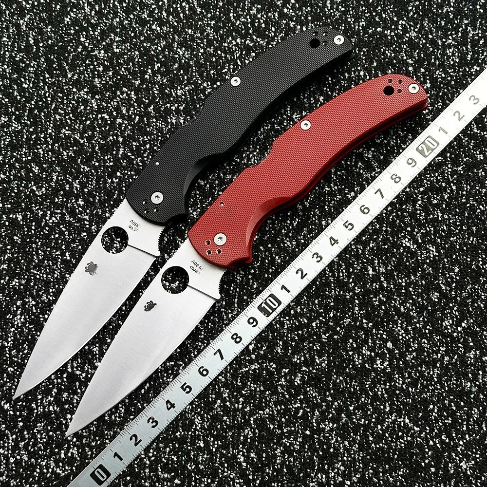 C244G10 handle portable pocket outdoor folding camping survival sharp tactical self-defense EDC tool knife