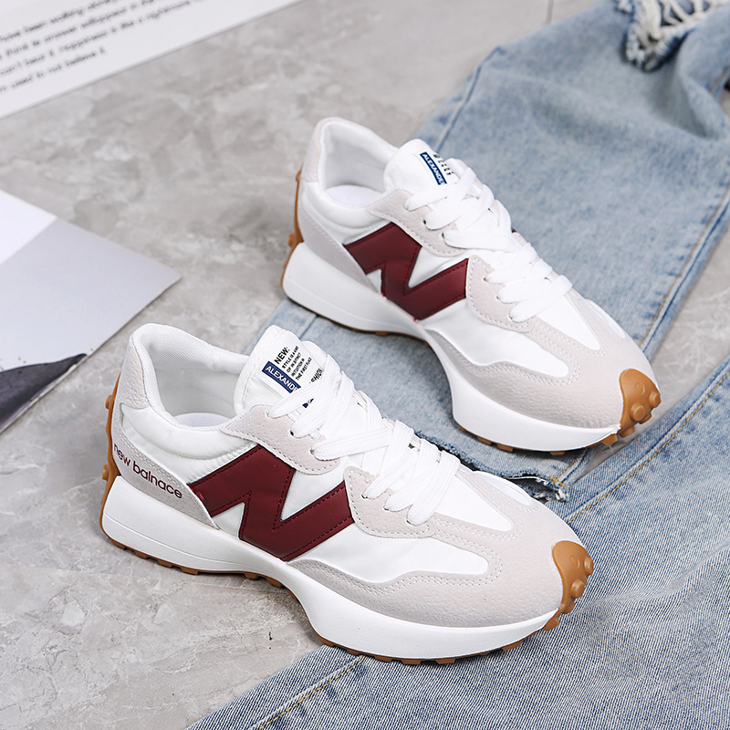 new Free shipping 2026 luxury Versatile Retro Sneakers Wedge Sole Cushioned Trainers Daily Commute & Street Style