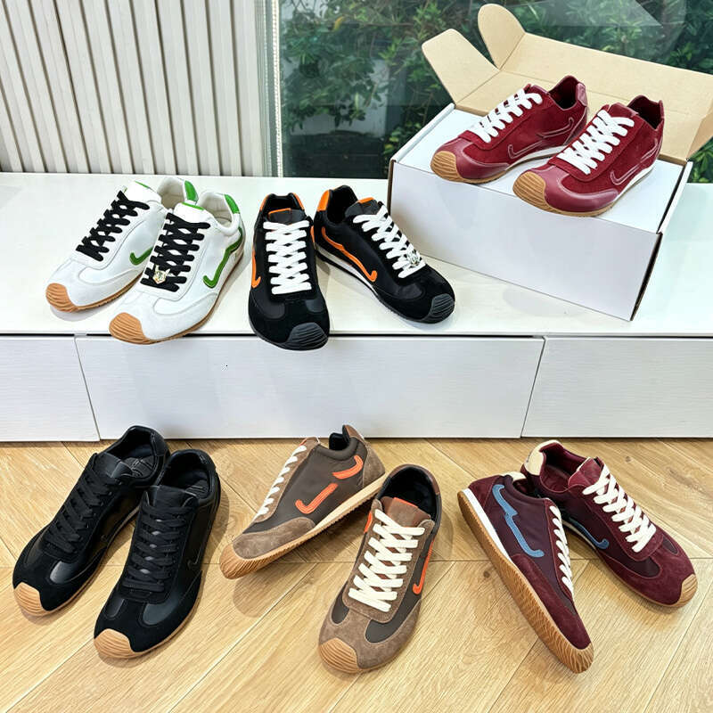 2026 Top Trendy Platform Sneakers Breathable Premium Leather Sport Shoes Comfortable Walking Trainers Lightweight Soft Cushion Lace Up Shoes With Gift Box