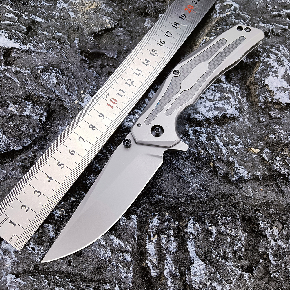 8300 Tactical 8CR13MOV Blade Camping Pocket Knife High Hardness Outdoor Folding Knife with Clip Wilderness Adventure Rescue EDC Knife