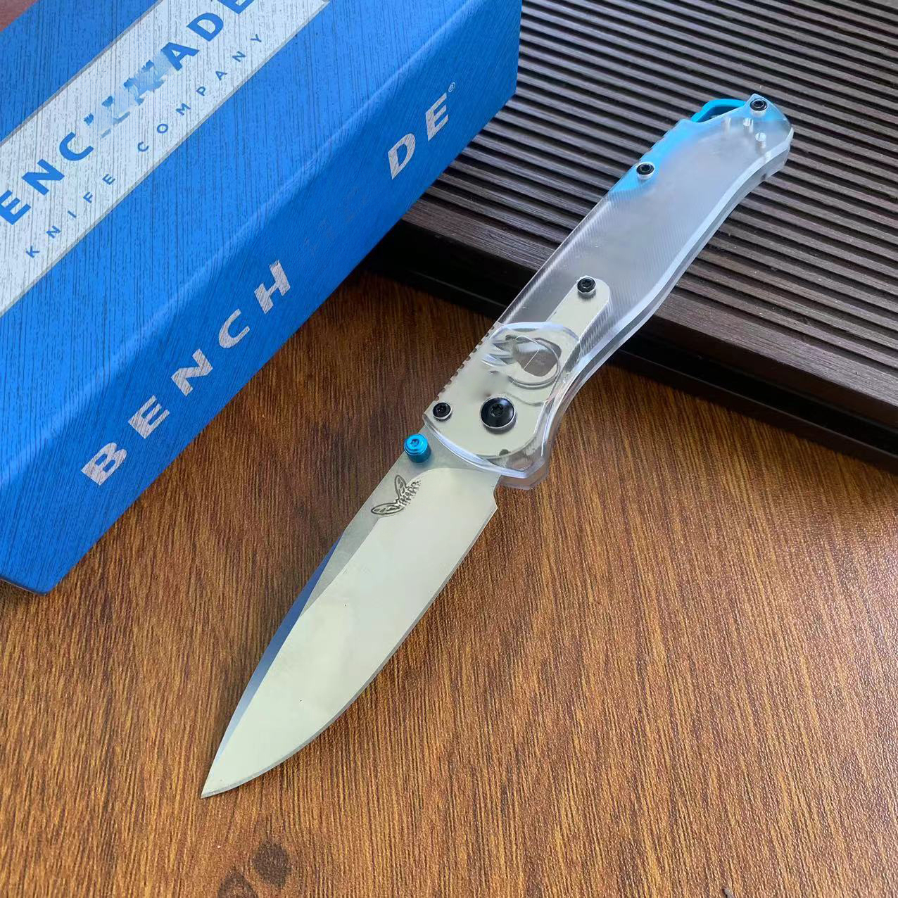 BM535 PEI Handle Camping Folding Outdoor Knife D2 Blade Survival Hiking Portable Self-defense Hunting Multitools Hand Knives