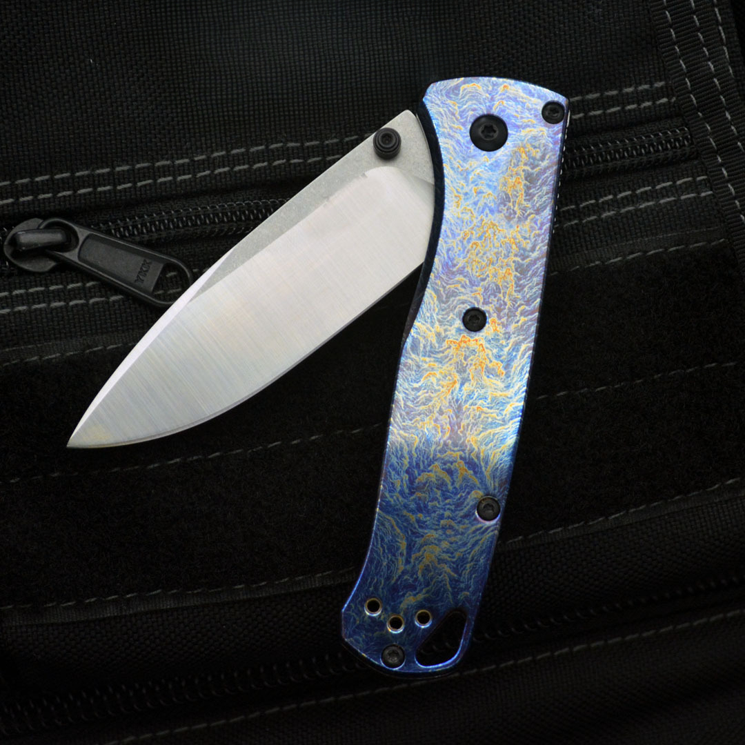 NEW Bench 535 made Bearing Titanium alloy Handle M390 Pocket Survival EDC Tool Camping Hunt Outdoor Folding Knife