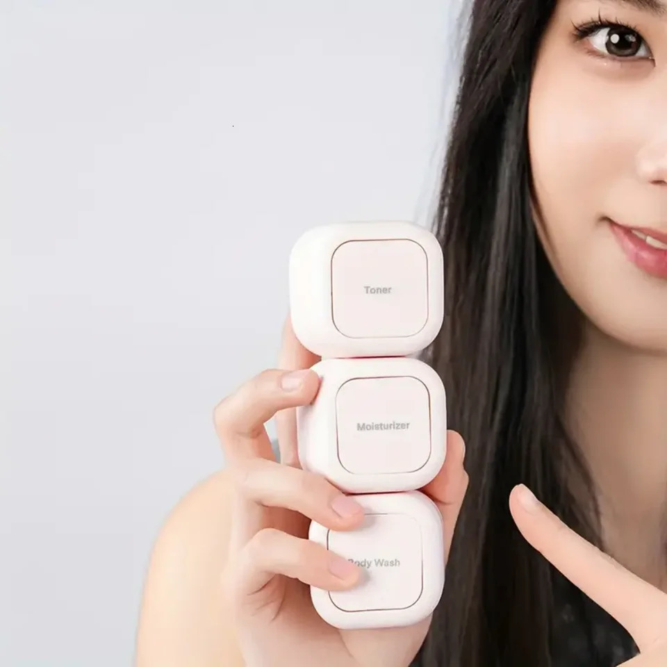 Magnetic absorption container with lid travel 3 small capsules suitable for shampoo conditioner body wash pills 260428BJ - view 4