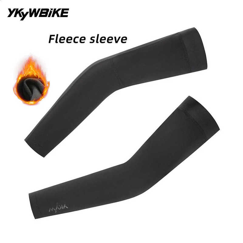 YKYWBIKE Cycling Arm Sleeves Winter Warm Fleece 1020C Outdoor Sports Warmers Bicycle Protection Road Bike 260206
