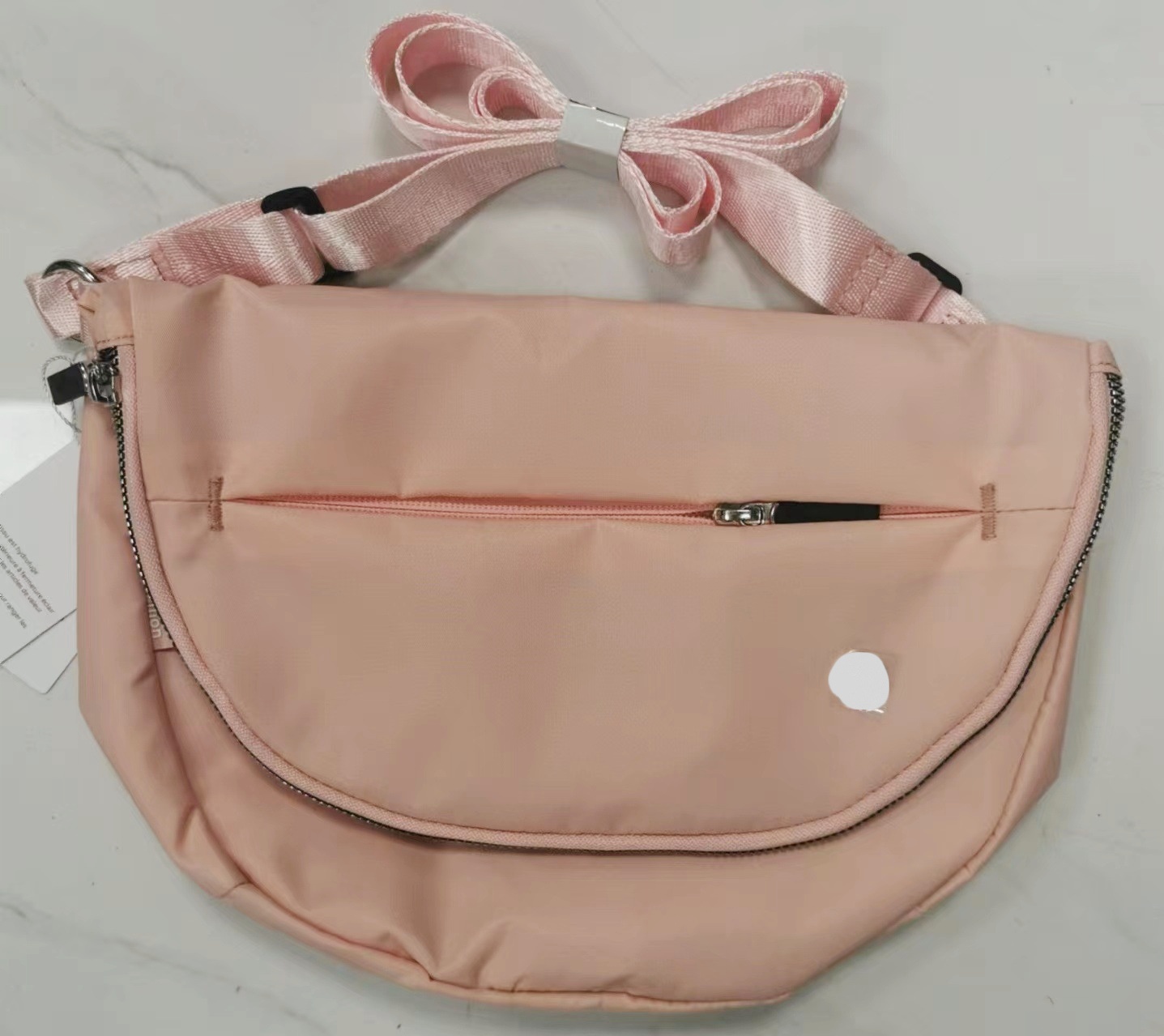 Black 5L Shoulder Bags Pink Yoga Multifunctional Outdoor Bag Fitness Large Capacity Crossbody Bag Women Adjustable Strap Purse Nylon Handbags