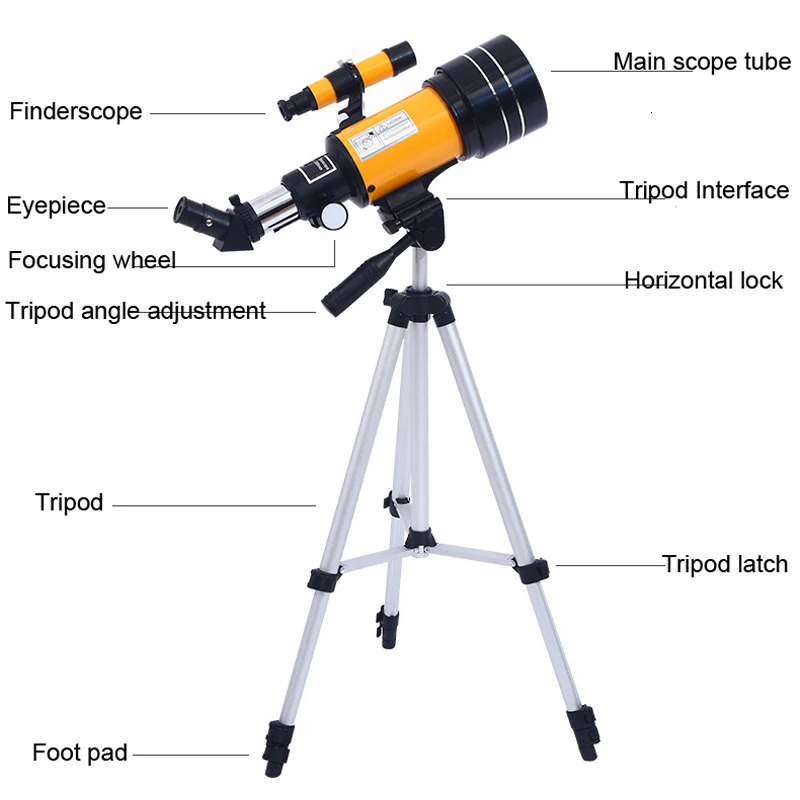 Professional Astronomical Telescope F30070 Monocular 150 Times Zoom HD Night Vision View Moon Star AZM70300 Stargazing 260429 - view 5