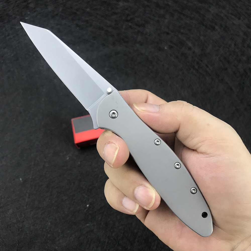 Jungle TacticsHigh-Hardness1660 Flipper Folding Knife Everyday Carry Camping Outdoor Hiking 8cr13mov Blade 410 Steel Handle