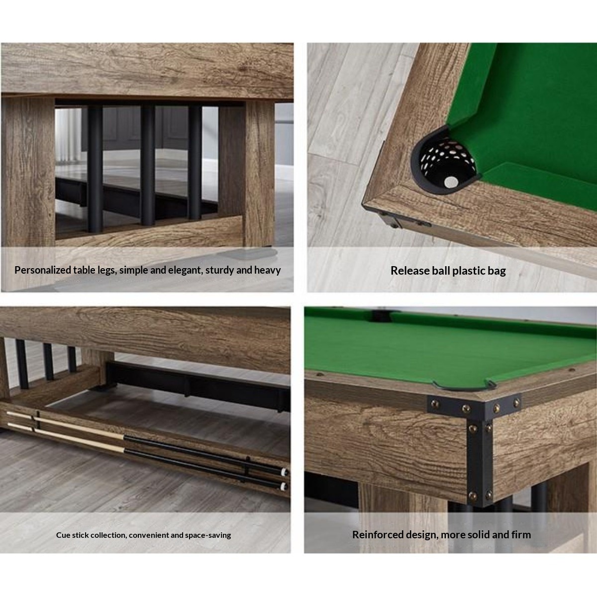 Pool Table Billiard Table 7ft 4 In 1 Multi Game Air Hockey Ping Pong Conference Table For Adult Indoor Game