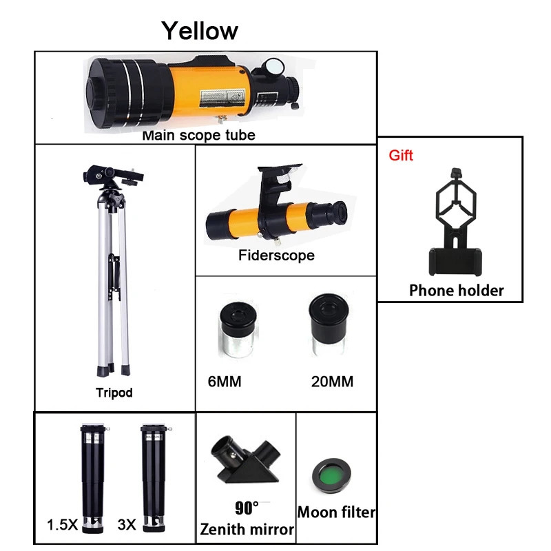 Professional Astronomical Telescope F30070 Monocular 150 Times Zoom HD Night Vision View Moon Star AZM70300 Stargazing 260429 - view 6