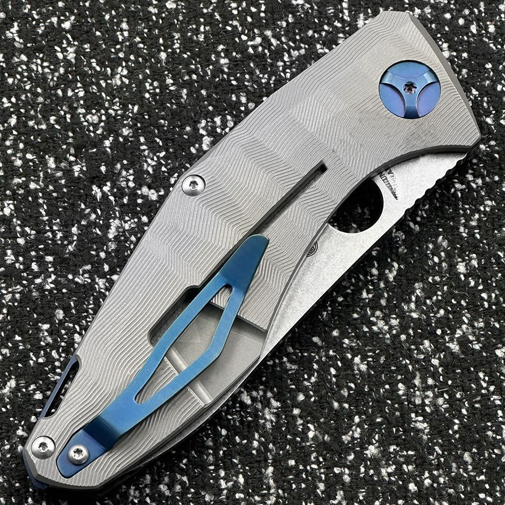 C235TIP Carbon fiber/titanium alloy handle outdoor folding for camping, survival, sharp tactical tool knife