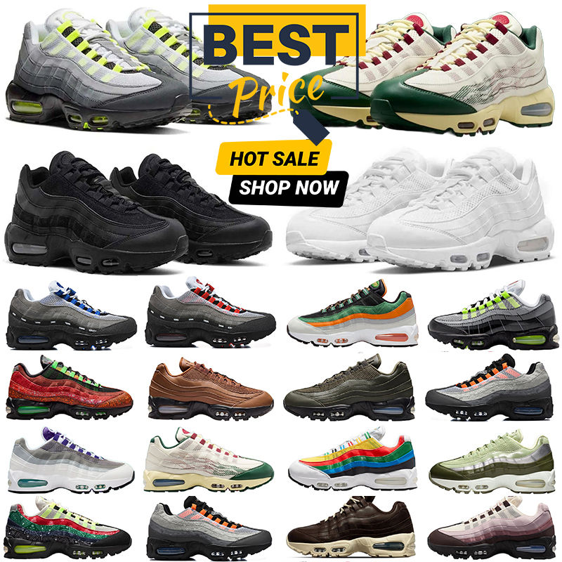 Designer 95 95s Sneakers 95s Birmingham 95s Neon Famu Paisley Bandana Realtree Baroque Brown Light British Tan Triple Black White 95s Trainers for men and women