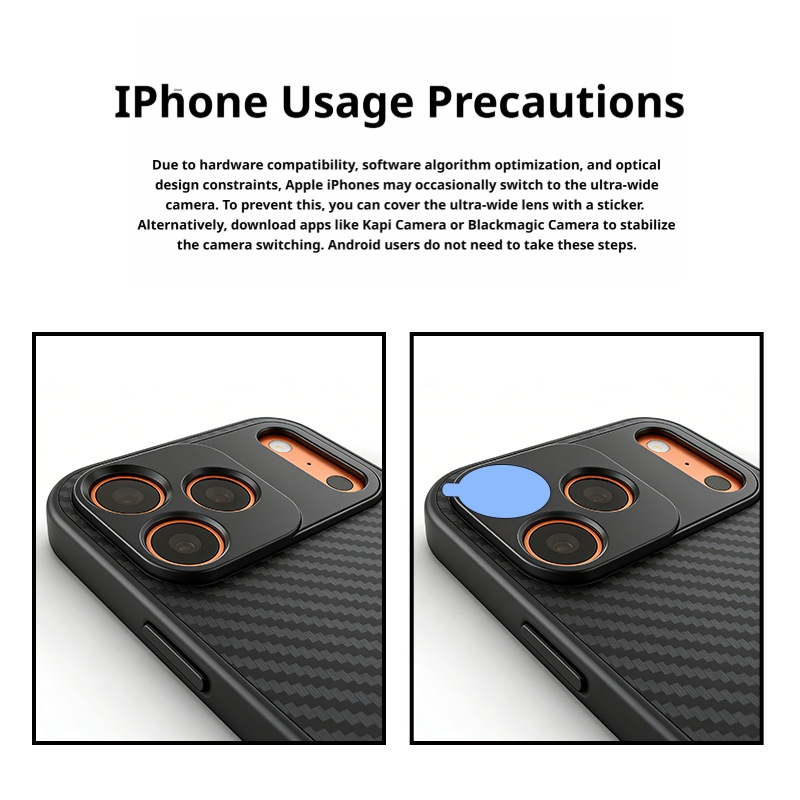 64X HD Super Zoom Phone Telephoto Lens Portable Mini Monocular Telescope for Concert Travel Outdoor Fit iPhone Huawei All Smartphones