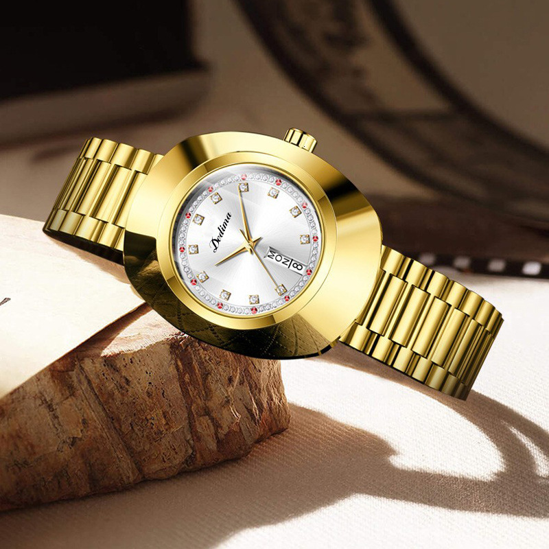 Gold Business Personality Handsome Watch Fashionable Casual Quartz Watch 250530