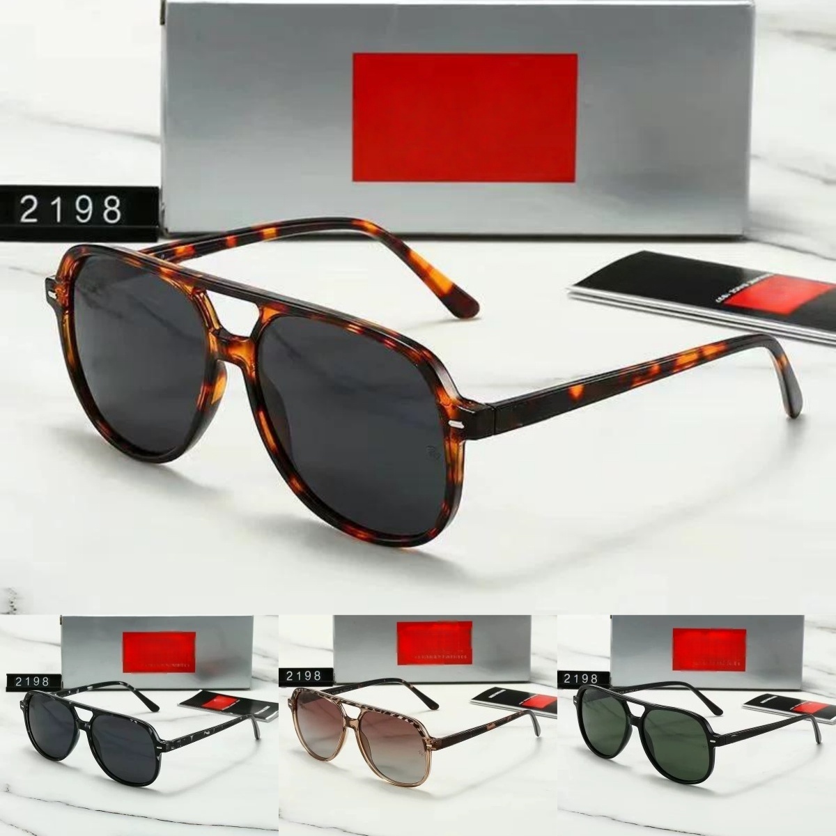 Fashion Sunglasses for Women Designer Sun Glasses Designers Men Metals Big Frame Lunettes Outdoor Beach Mens Sunglasses Black Leopard Print Faf27
