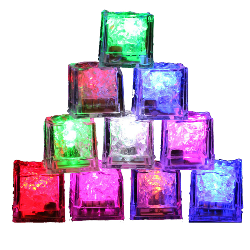 Bar Tools Luminous LED Ice Cubes Glowing Party Ball Flash Neon Wedding Festival Christmas Wine Glass Party Decoration