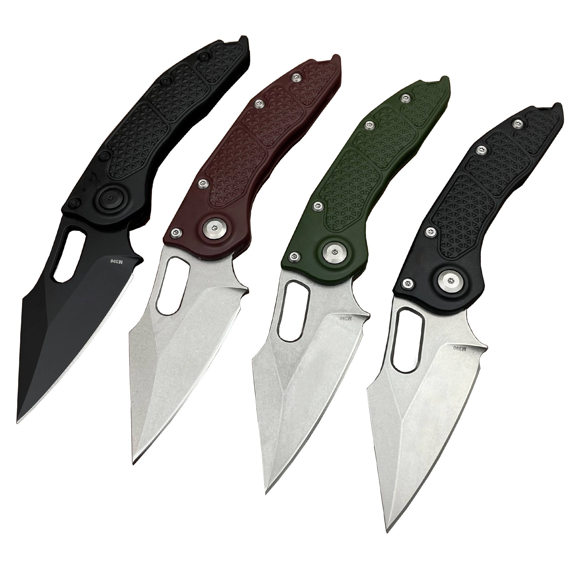 folding D2 Mark M390 blade Nylon fiber handle outdoor tactical camping hunting EDC tool kitchen knife