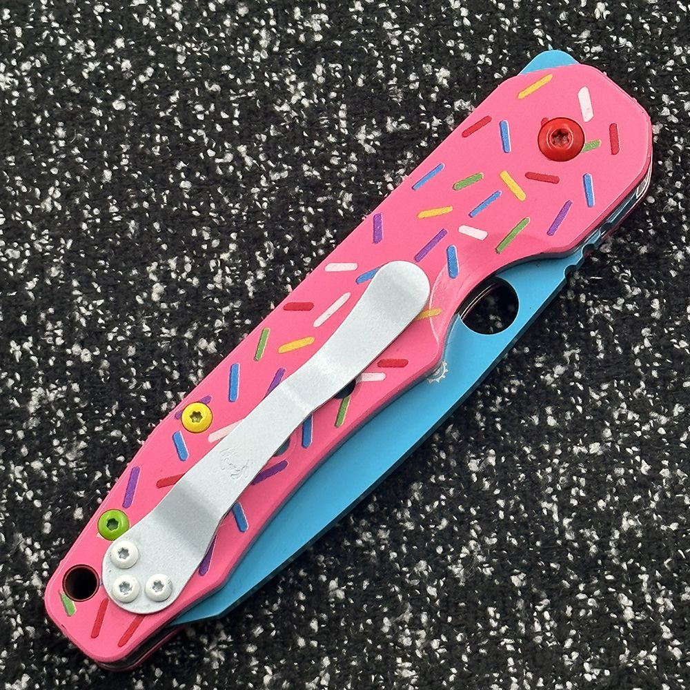 C240 Donut G10 Handle Outdoor Folding Camping Survival Sharp Tactical Tool Knife