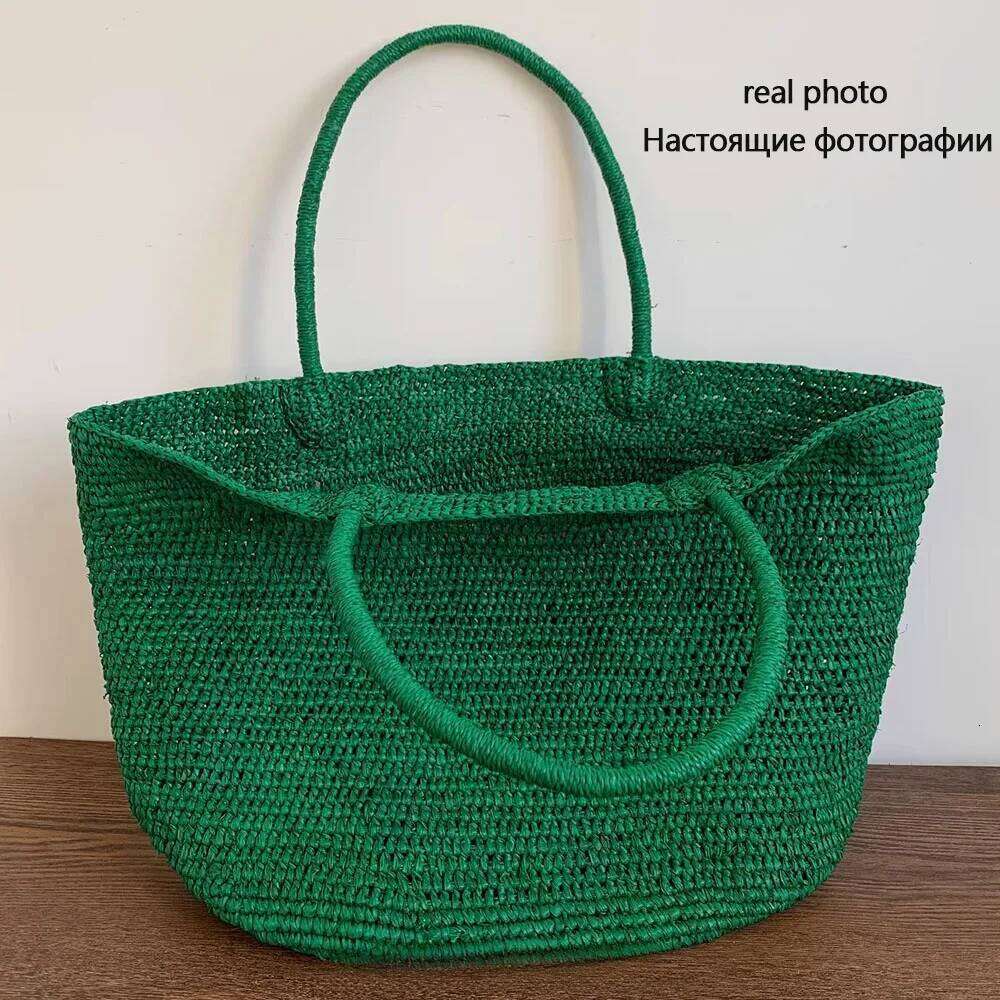 Large Handwoven Rattan Tote For Women Natural Straw Beach Bag Purse Shoulder Bags Handbag Summer Suotong0429