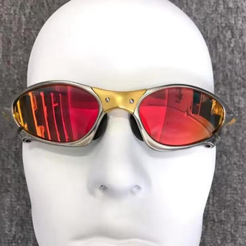 Original Polarized Sunglasses Luxury Brand Designer Man Hiking Glasses Fishing Metal Bicycle Goggles Cycling Eyewear Riding Sports Y2K Windproof Outdo