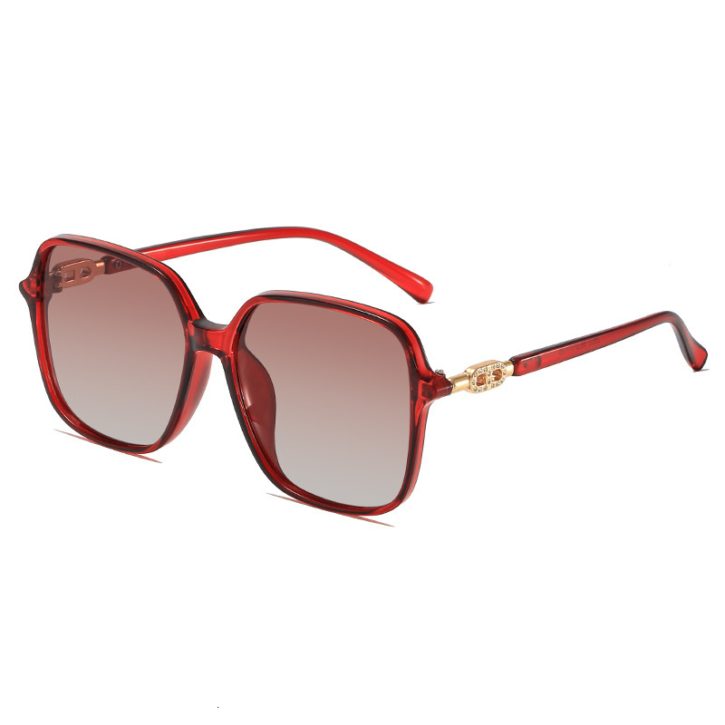 Luxury brand designer glasses New women polarized sunglasses UV protection driving glasses fashionable round frame eyewear