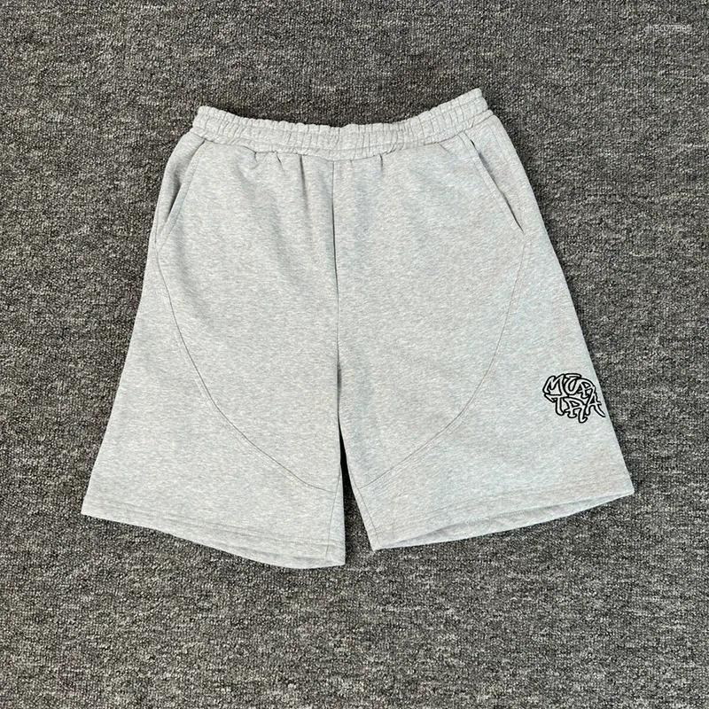 Mertra mens shorts Oversized Embroidery t shirt Fashion Summer shirts casual High Quality Women Black tshirt Grey Splicing short pants tracksuit