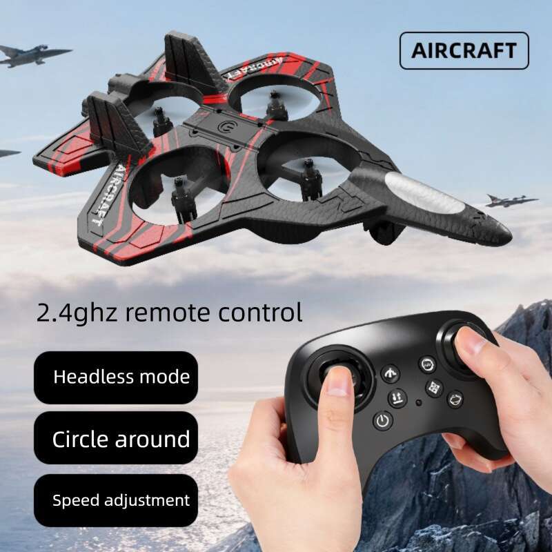 Famous Brand G Remote Control Foam Airplane L Stunt Drone H Fighter Jet Gravity Sensing Glider Rechargeable CKS