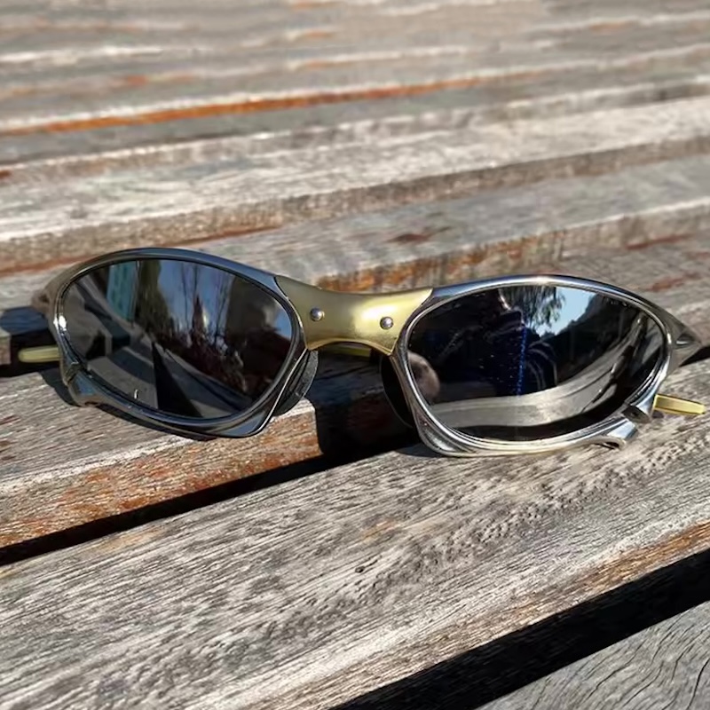 Original Polarized Sunglasses Luxury Brand Designer Man Hiking Glasses Fishing Metal Bicycle Goggles Cycling Eyewear Riding Sports Y2K Windproof Outdo