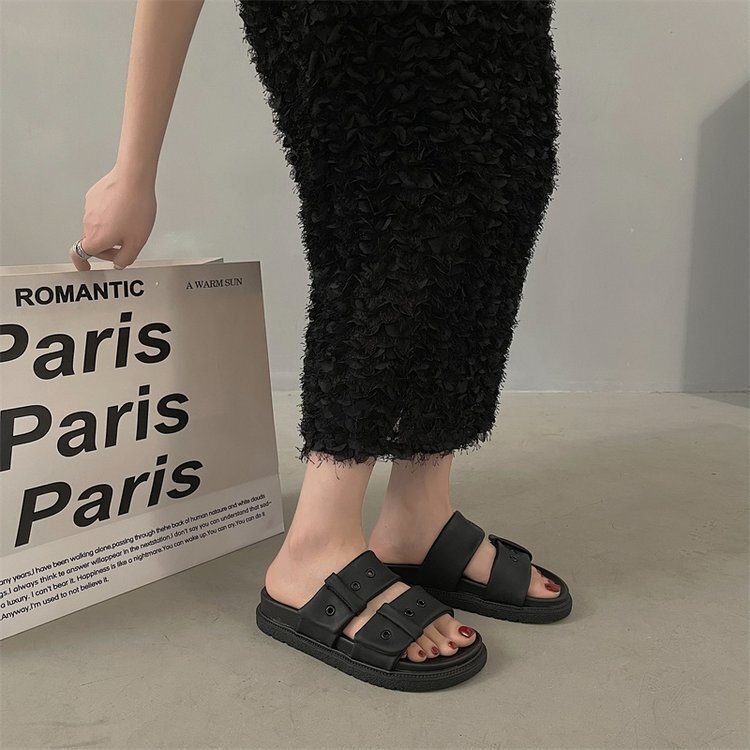 2026 Designer Luxury Women's New Style Zigzag Sandals - Thick-soled Outdoor Sports Flat Shoes - Petite And Comfortable Beach Shoes - Anti-slip Sl