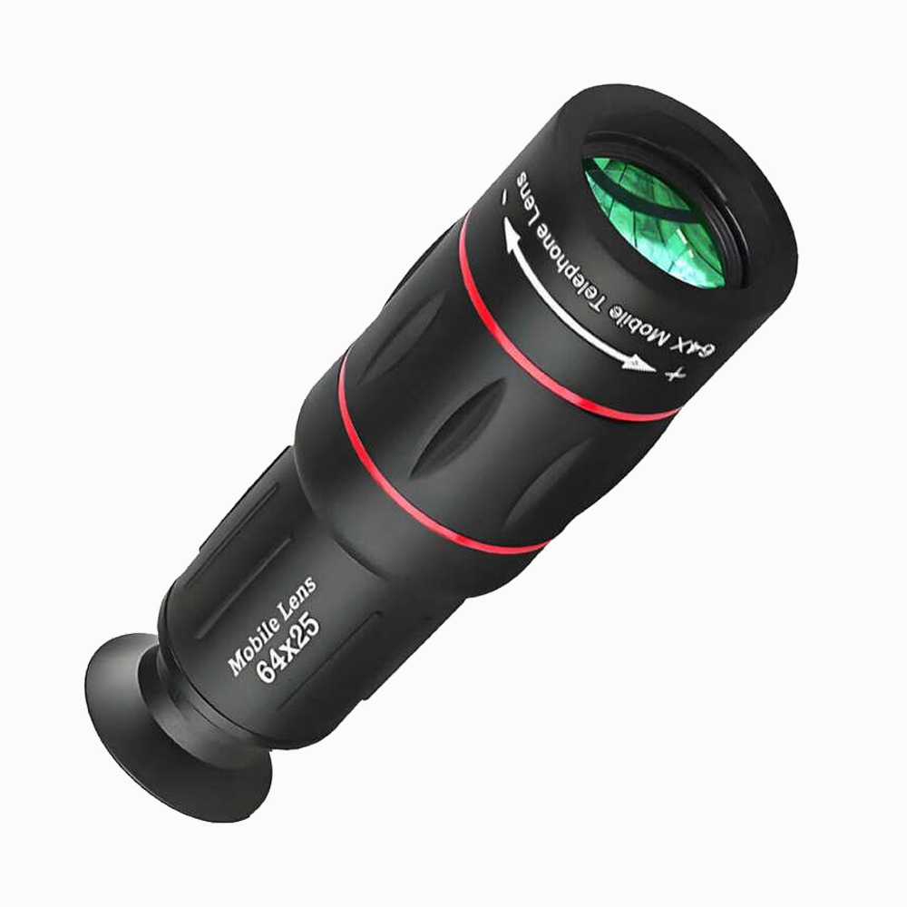 64X25 Monocular Telescope, Adults Monocular with BAK4 Prism, Smartphone Adapter, Compact, Beginner, Adults,Optional upgraded exclusive phone case vers