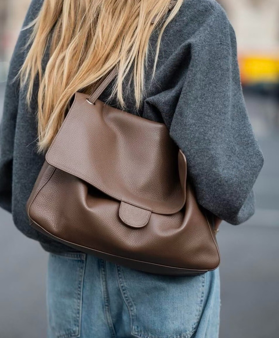 26S Maxi Large Shoulder Bags Real Soft Leather Litchi Pattern Cowhide Handbags 38cm Shopping Bag Airport Tote Luxury Designer Woman Flap Fashion Underarm Purse 3645