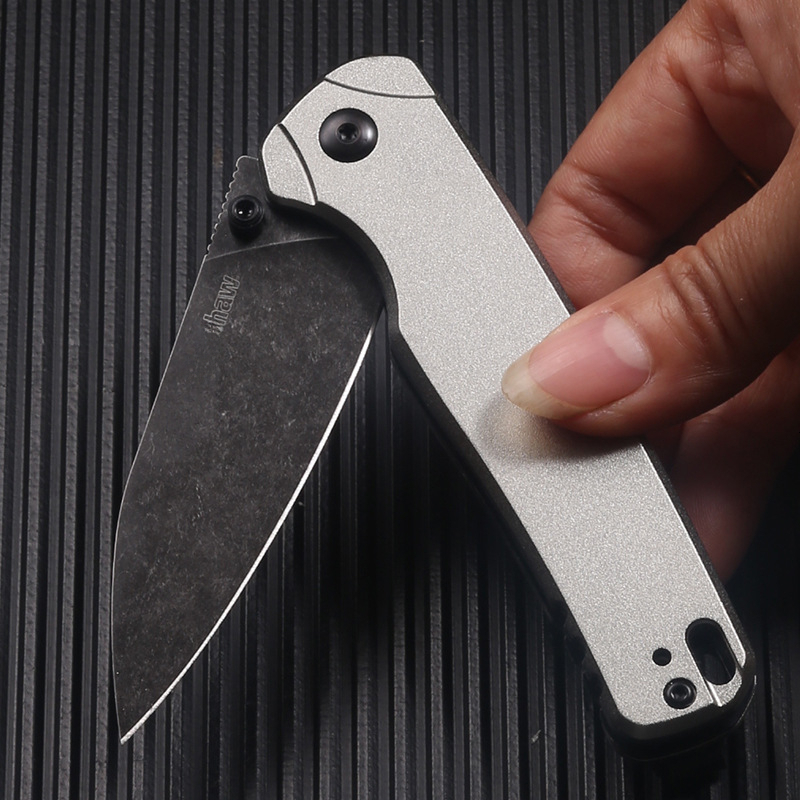 6105 Outdoor Self Defense Pocket Folding Knife Handle for Camping, Climbing, and Survival, Portable and Sharp