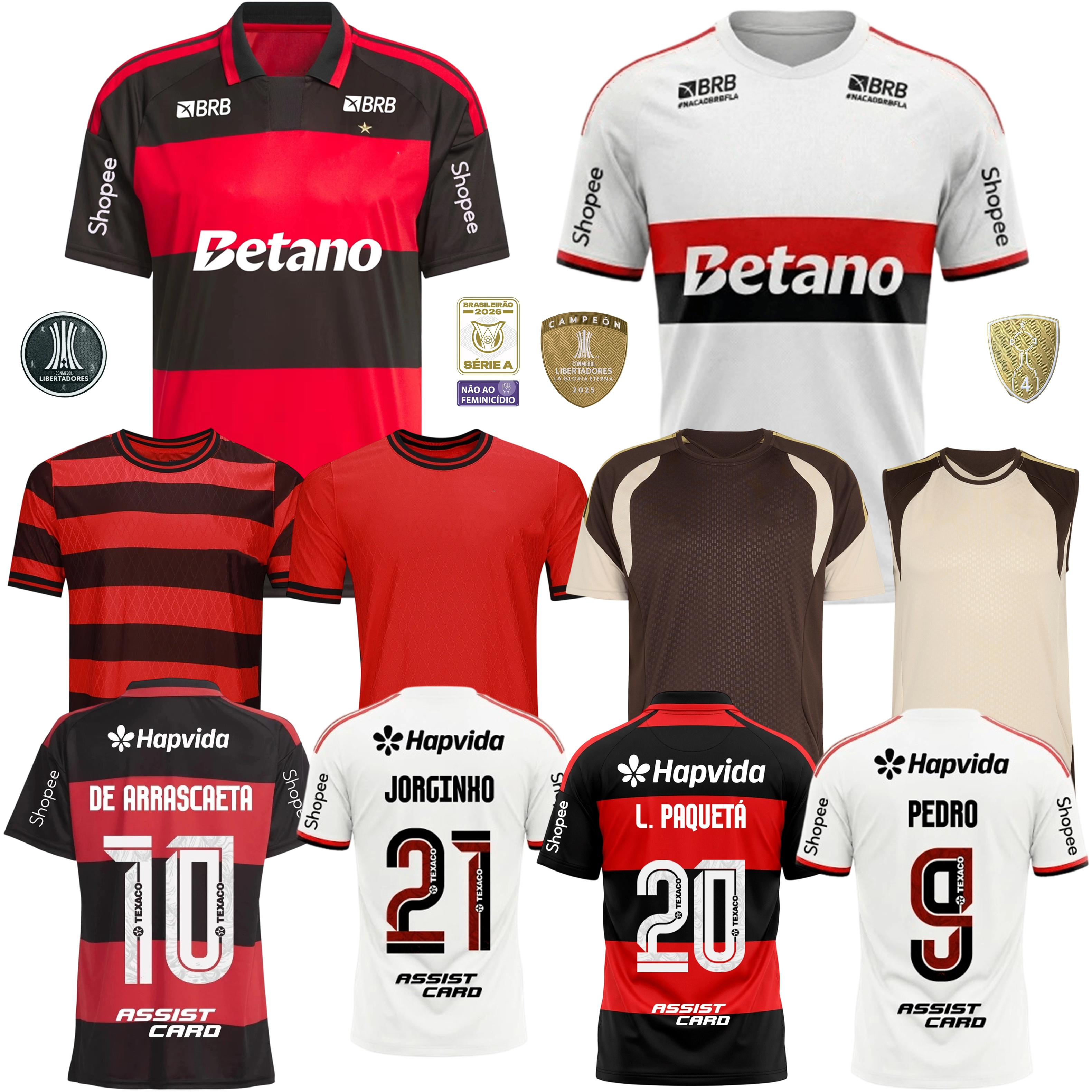 2026 2027 Flamengo soccer jerseys 26 27 Flamenco home away 3rd Camisa S.LINO PEDRO DANILO DE ARRASCAETA Jorginho football shirt