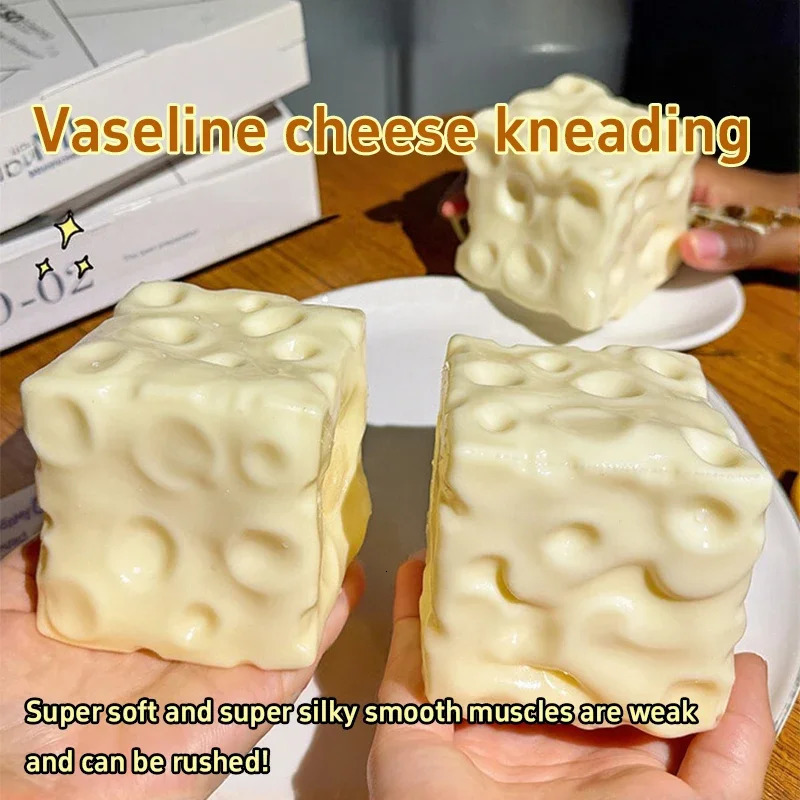 TPR Cheese Pinch Squeeze Coconut Oil Handmade Ball Plastic Non Rebound Pinch Stress-relief Squishy Party Gifts260424