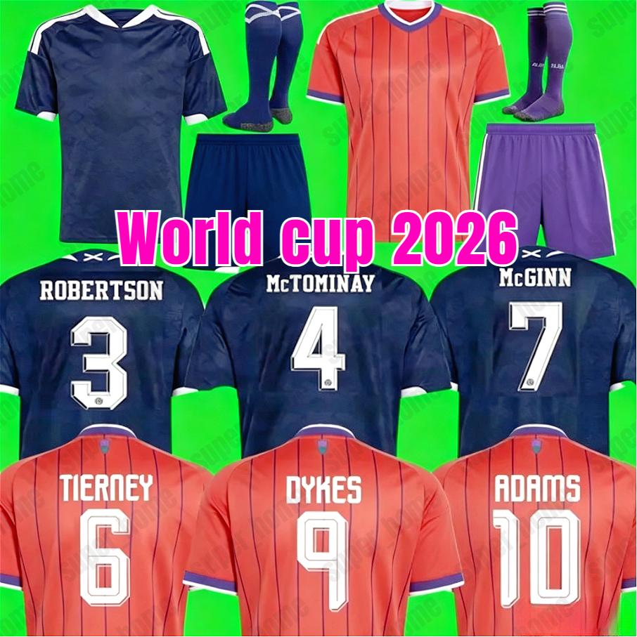 Scotland football Top scotland world cup 2026 away football shirt 26 27 soccer jersey training Top strip TIERNEY ROBERTSON McGINN goalkeeper gk women men kids kit