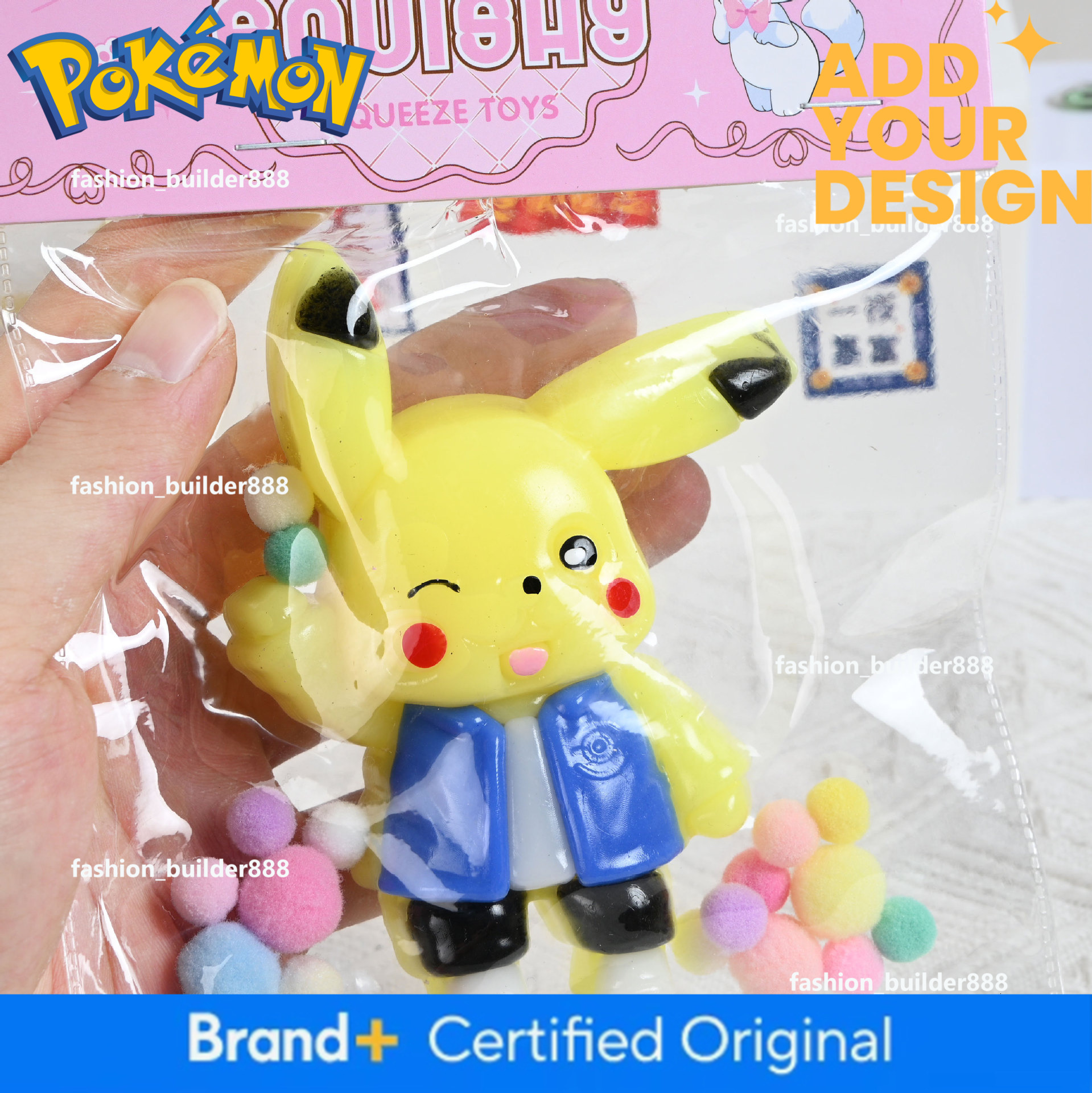 Pokemon Doll Pikachu Squishy For Stress Relief, Funny Cartoon Cute Pet, Pokemon Slow Rebound Toy Wholesale Hot Sell
