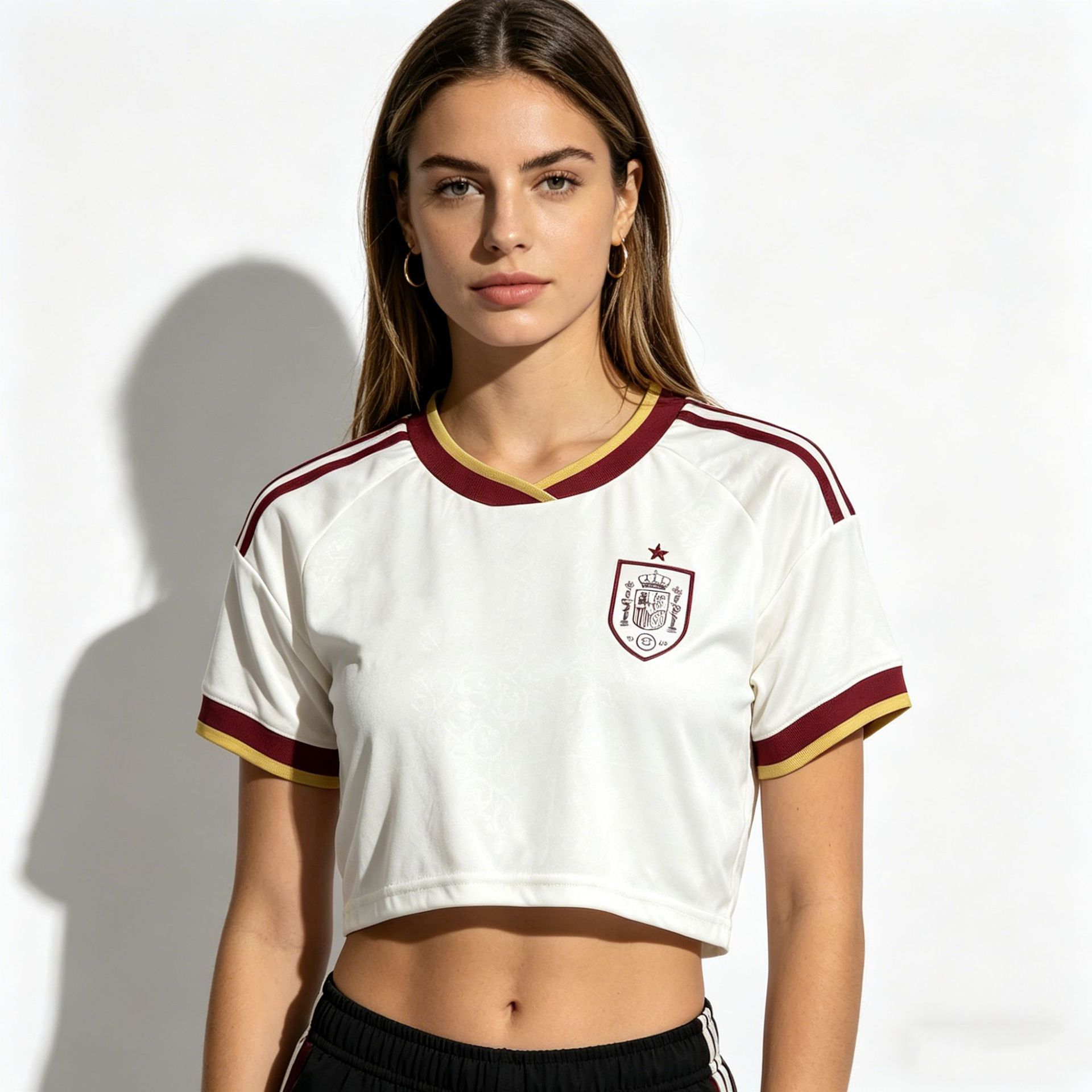 2026 World Cup Argentina, Brazil, Mexico, Portugal, Japan Women's Crop-top Short-sleeved Football Shirts