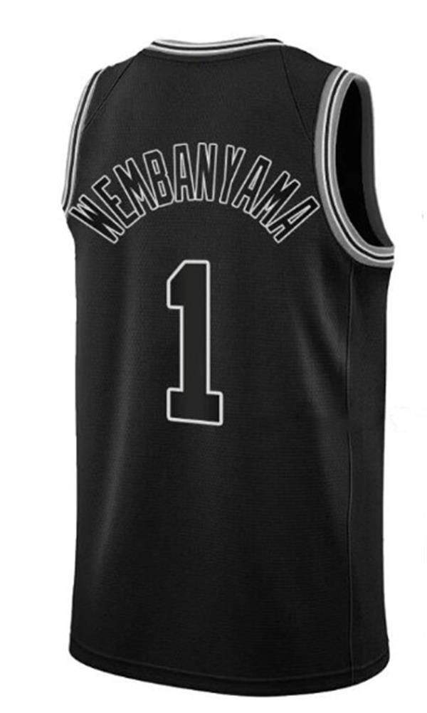 Victor Wembanyama Jersey Spur Basketball Jerseys De Aaron Fox Dylan Harper Stephon Castle Keldon Johnson Devin Vassell Harrison Barnes Kelly Olynyk Ci