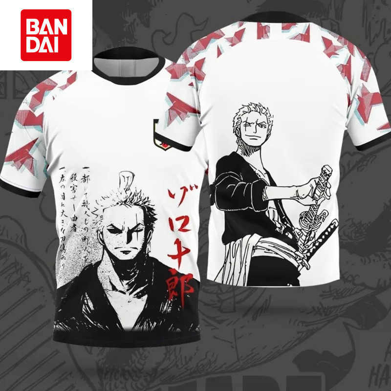 Bandai Latest Anime One Piece Japan Football Jersey Sauron Fans Edition Jersey Luffy Special Edition Breathable Kids/Mens T-Shirt L260429