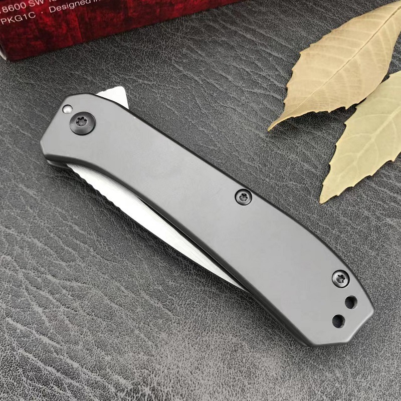 KS 3870 Amplitude 2.5 Pocket Folding Knife 8Cr13MoV Blade 420 Steel Handle Outdoor Fishing Camping Cutting Ambidextrous Knives