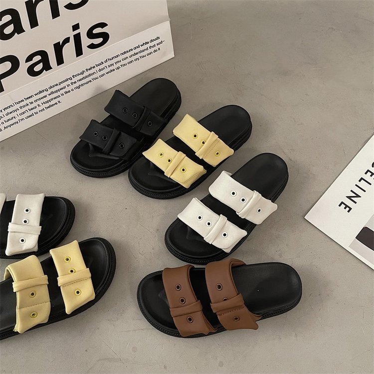 2026 Designer Luxury Women's New Style Zigzag Sandals - Thick-soled Outdoor Sports Flat Shoes - Petite And Comfortable Beach Shoes - Anti-slip Sl