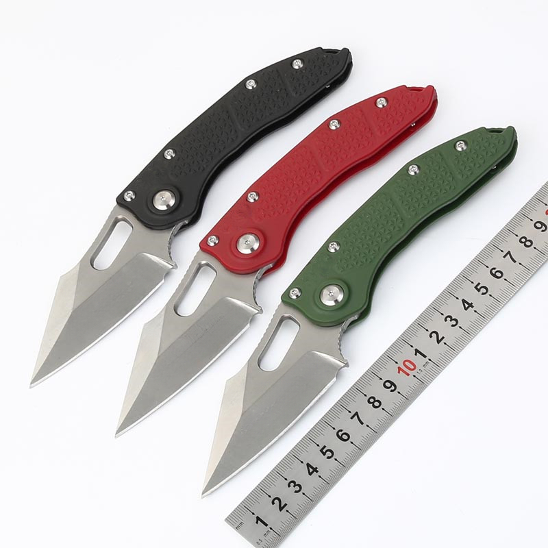 Folding knife D2 blade, nylon fiberglass handle outdoor EDC tool